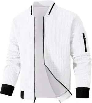 Mens Lightweight Jacket Casual Bomber Jacket Varsity Coat