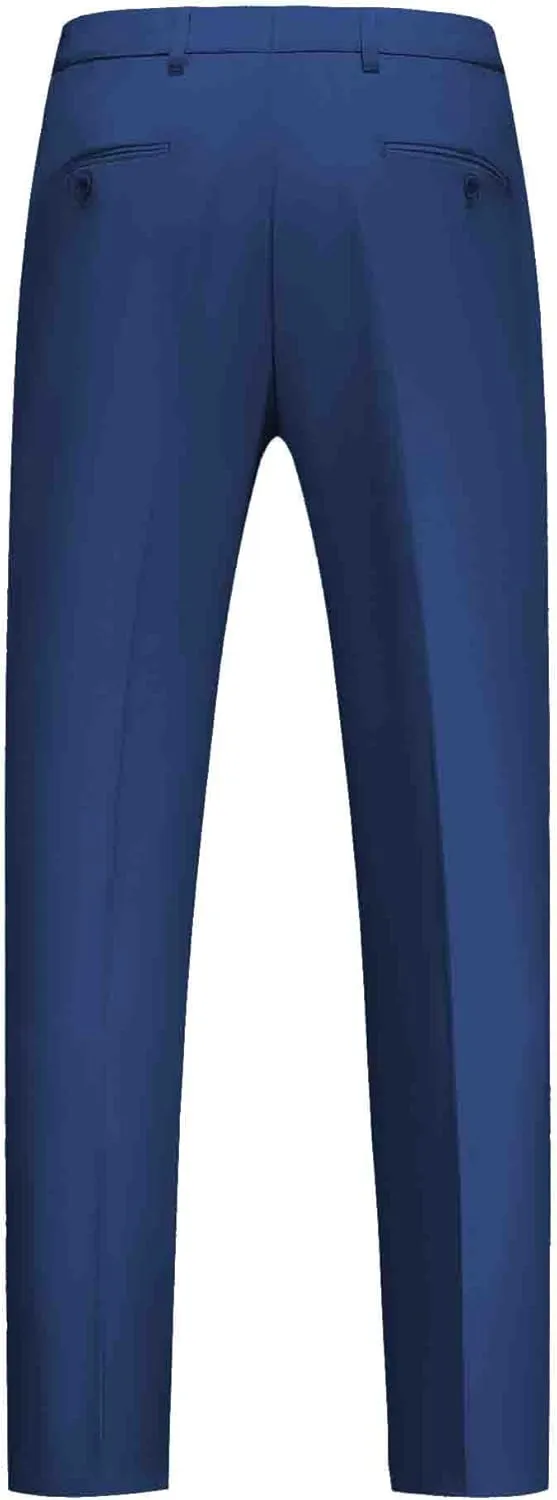 Men's Slim Fit 3-Piece Suit Set - Formal Wedding Tuxedo Suit with Blazer, Vest & Pants for Prom, Business