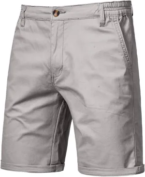 Men's Slim-Fit 5" Shorts Lightweight Outdoor Cargo Short Classic Stretch Chino Shorts Athletic Hiking Tactical Pants