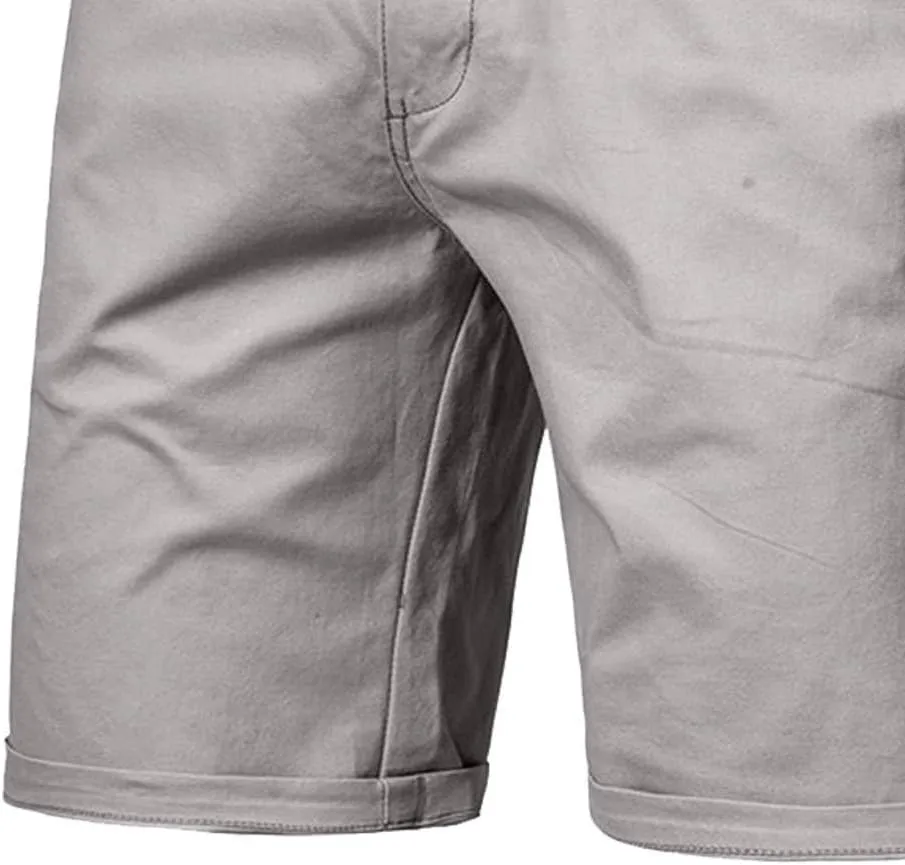 Men's Slim-Fit 5" Shorts Lightweight Outdoor Cargo Short Classic Stretch Chino Shorts Athletic Hiking Tactical Pants