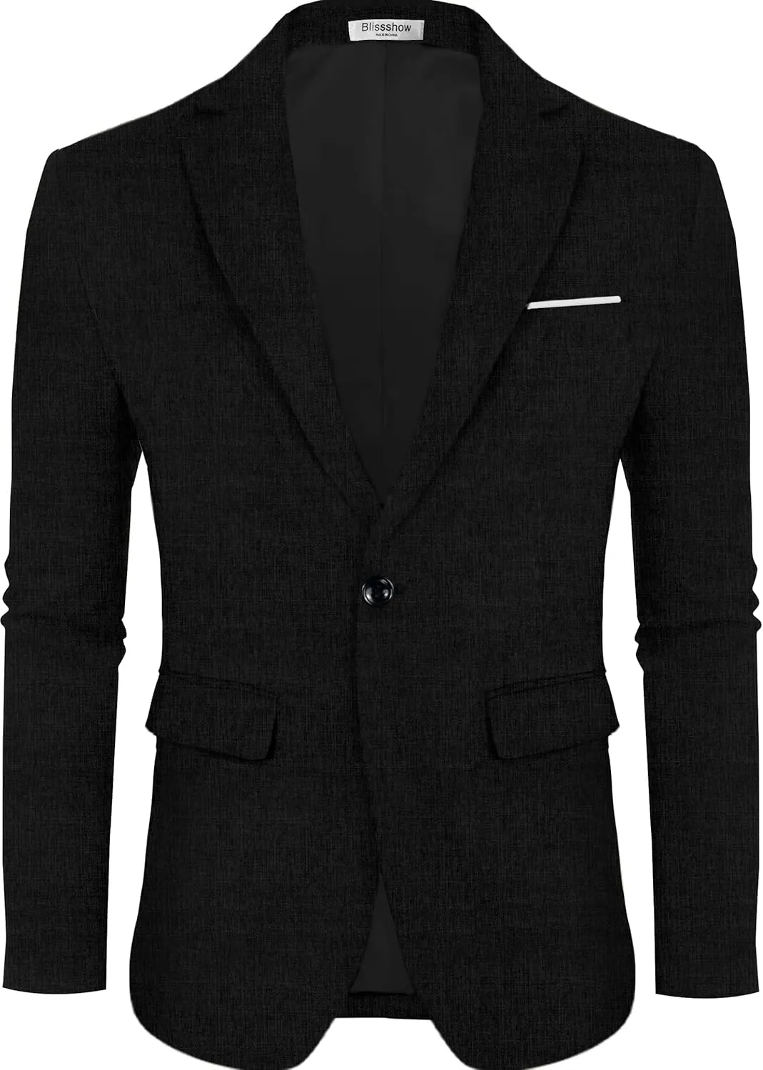 Men's Sport Coat Casual Blazer One Button Lightweight Business Suit Jacket