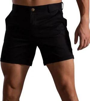 Men's Stretch Golf Shorts Flat Front Chino Shorts Summer Casual Slim Fit Lightweight Hiking Travel Pants with Pockets