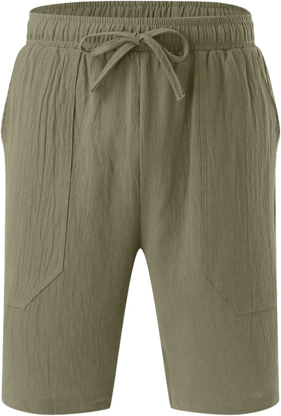 Mens Summer Linen Elastic Shorts Shorts Beach Shorts Casual Cotton Linen Shorts Mens Summer Linen Elastic Shorts