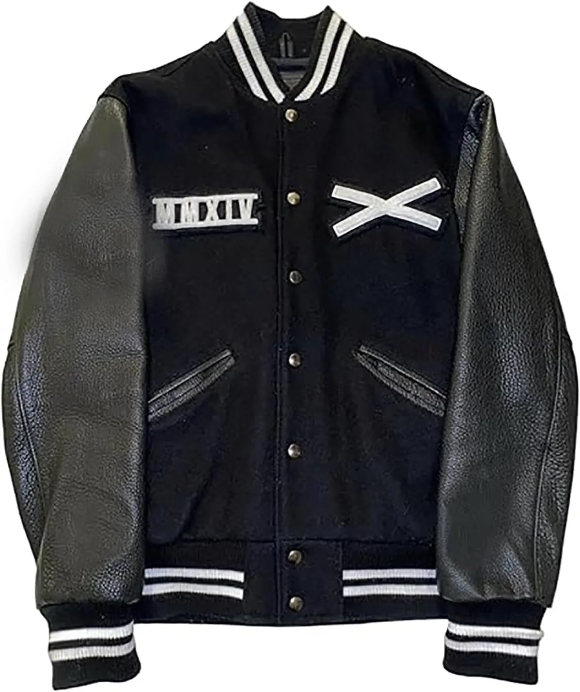 Men's Wool Leather Letterman Baseball Varsity Jacket Tour 2XS-4XL