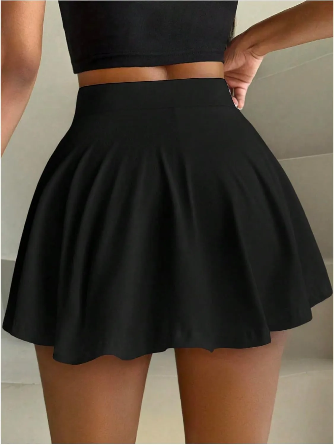 Milumia Women's High Waisted Tennis Skorts Athletic Golf Skirt Shorts with Pockets