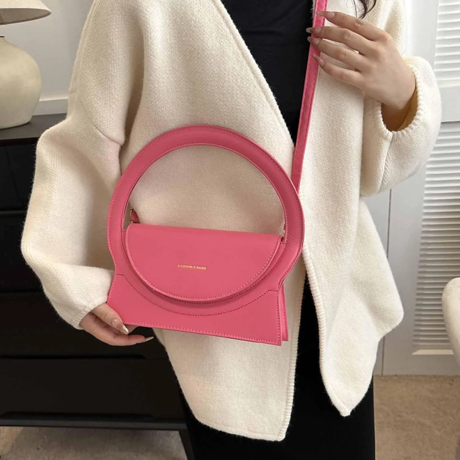 MOLERFO Women's Y2k Retro Top Handle Hobo Bag PU Leather Crossbody Shoulder Bag Handbag Purse Totes Satchels Trendy