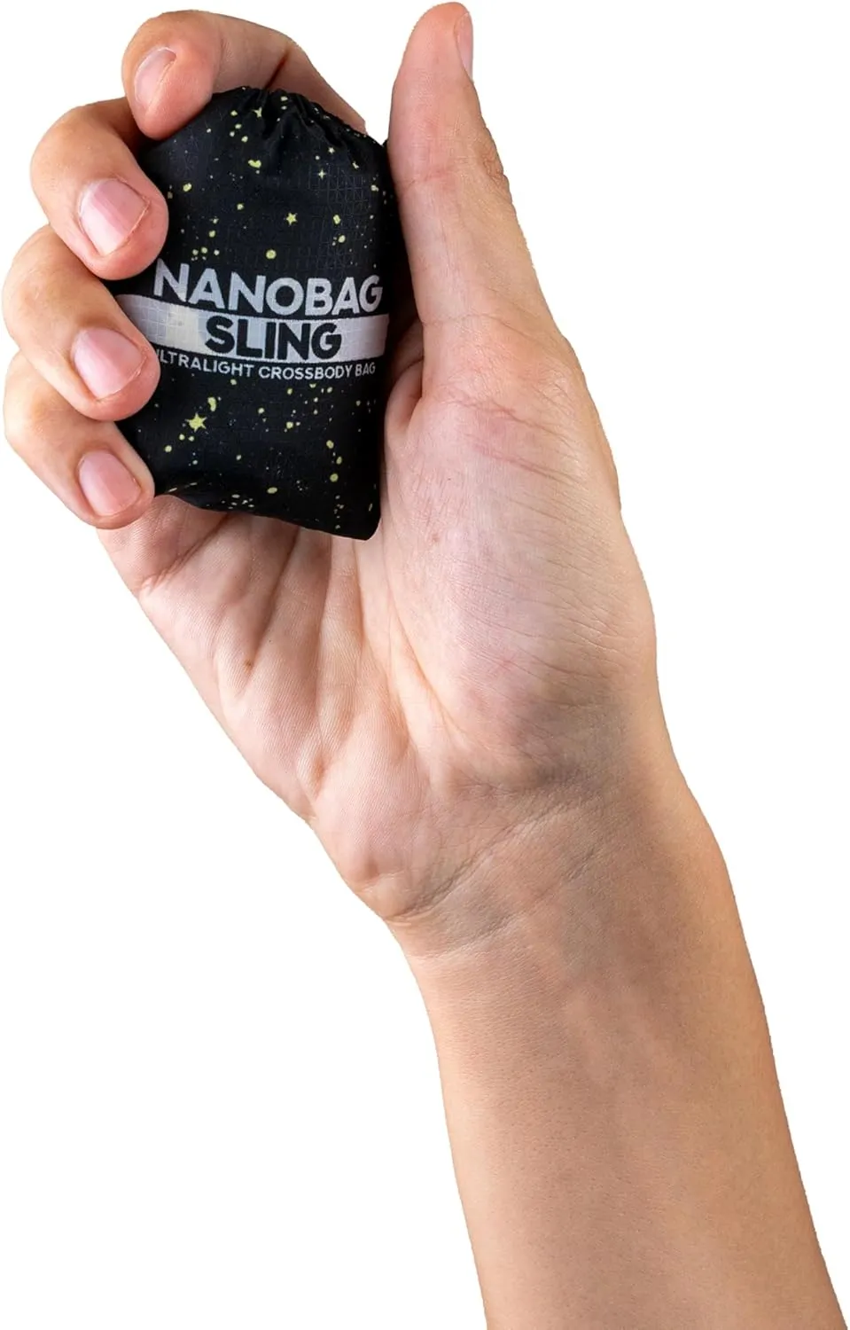 Nanobag Ultra-Lightweight Sling Cross-Body Bag | Perfect for Travel, Shopping & Daily Use | Reusable - Tiny - Eco-Friendly (Sling, Stars)
