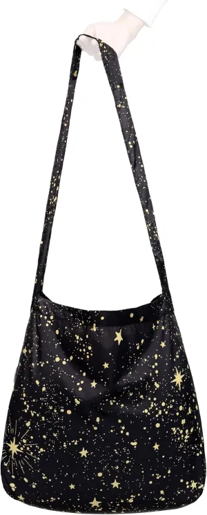 Nanobag Ultra-Lightweight Sling Cross-Body Bag | Perfect for Travel, Shopping & Daily Use | Reusable - Tiny - Eco-Friendly (Sling, Stars)