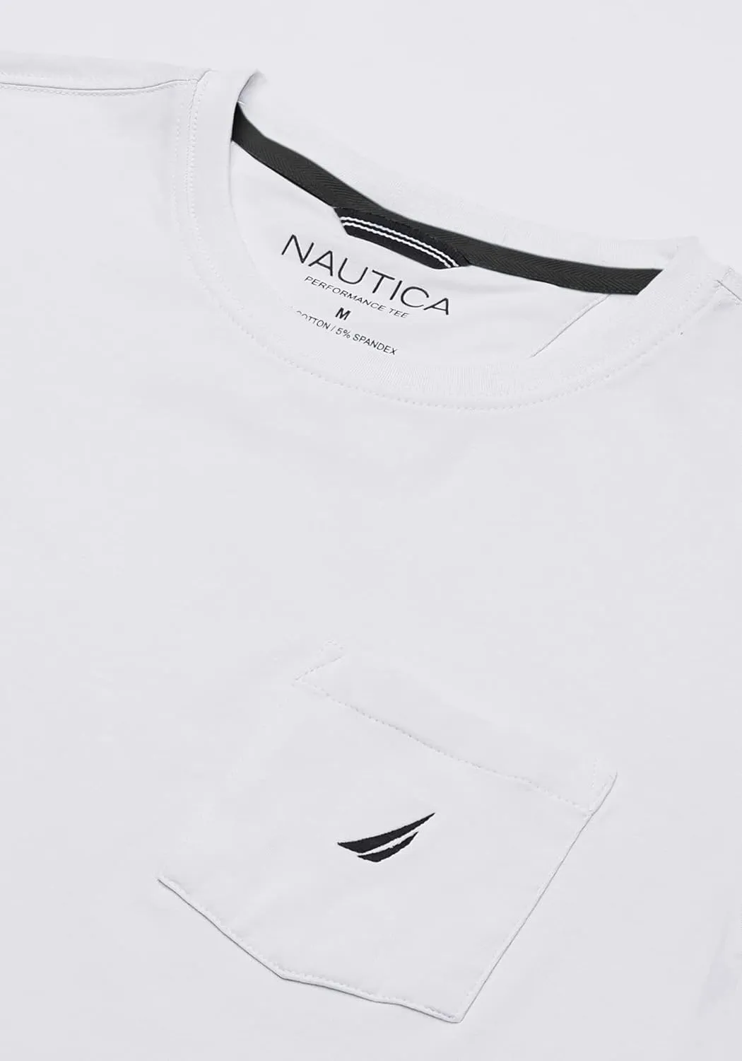 Nautica Men's Solid Crew Neck Short-Sleeve Pocket T-Shirt