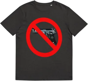 No Violence Unisex Organic Cotton t-Shirt Dark Heather Grey