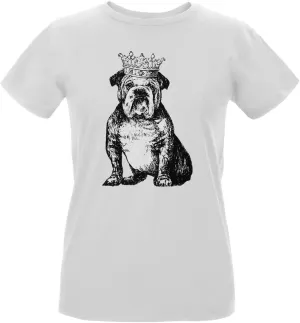 Old Glory British Bulldog Crown Womens Organic T Shirt