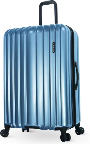 Olympia U.S.A. Shadow 29" Large-Size Checked Luggage  Expandable Hardside Suitcases with Double-Spinner Wheels, Telescoping Handle & Utility Hook (Elemental Blue)