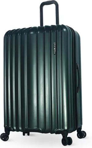 Olympia U.S.A. Shadow 29" Large-Size Checked Luggage  Expandable Hardside Suitcases with Double-Spinner Wheels, Telescoping Handle & Utility Hook (Forest Night)