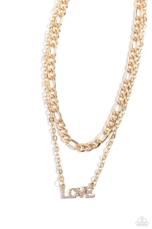 Paparazzi Necklace ~ Lovely Layers - Gold
