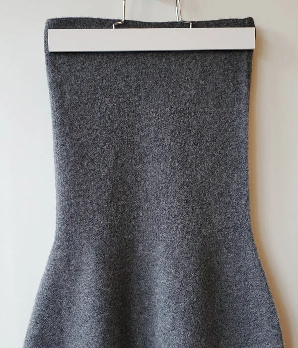 PHEENY/LOOP YARN WHOLEGARMENT SKIRT (CHACOAL)