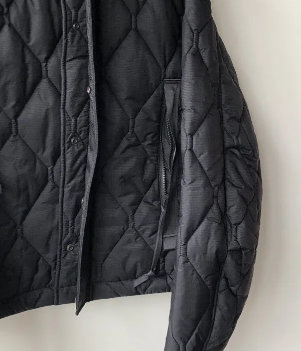 PHEENY/PRIMALOFT QUILTING SHORT BLOUSON(BLACK)