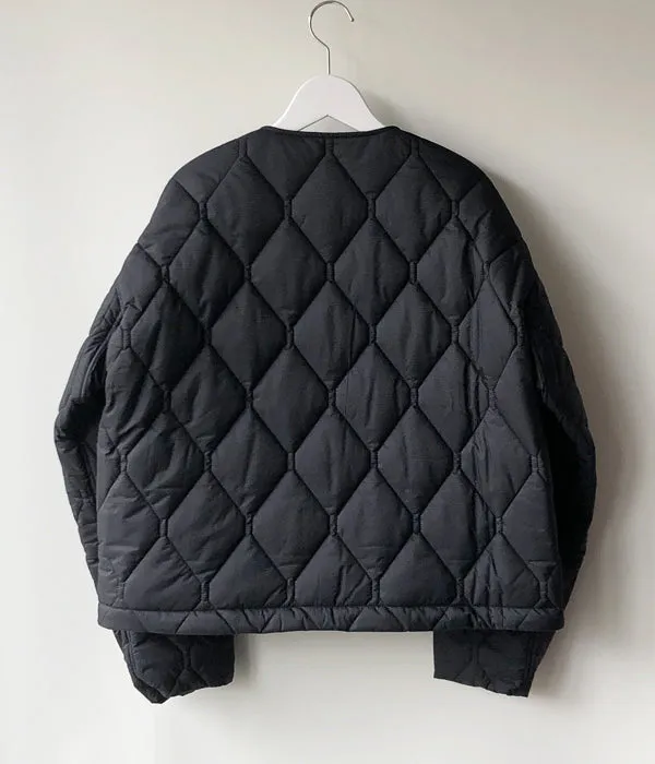 PHEENY/PRIMALOFT QUILTING SHORT BLOUSON(BLACK)
