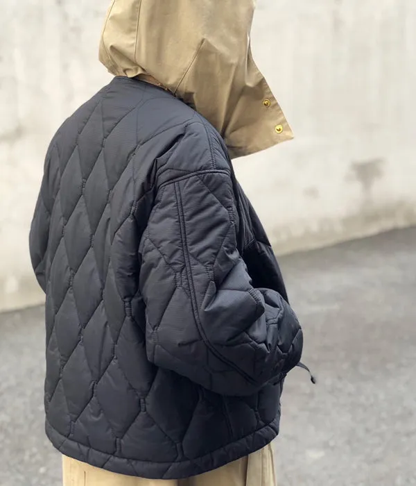PHEENY/PRIMALOFT QUILTING SHORT BLOUSON(BLACK)