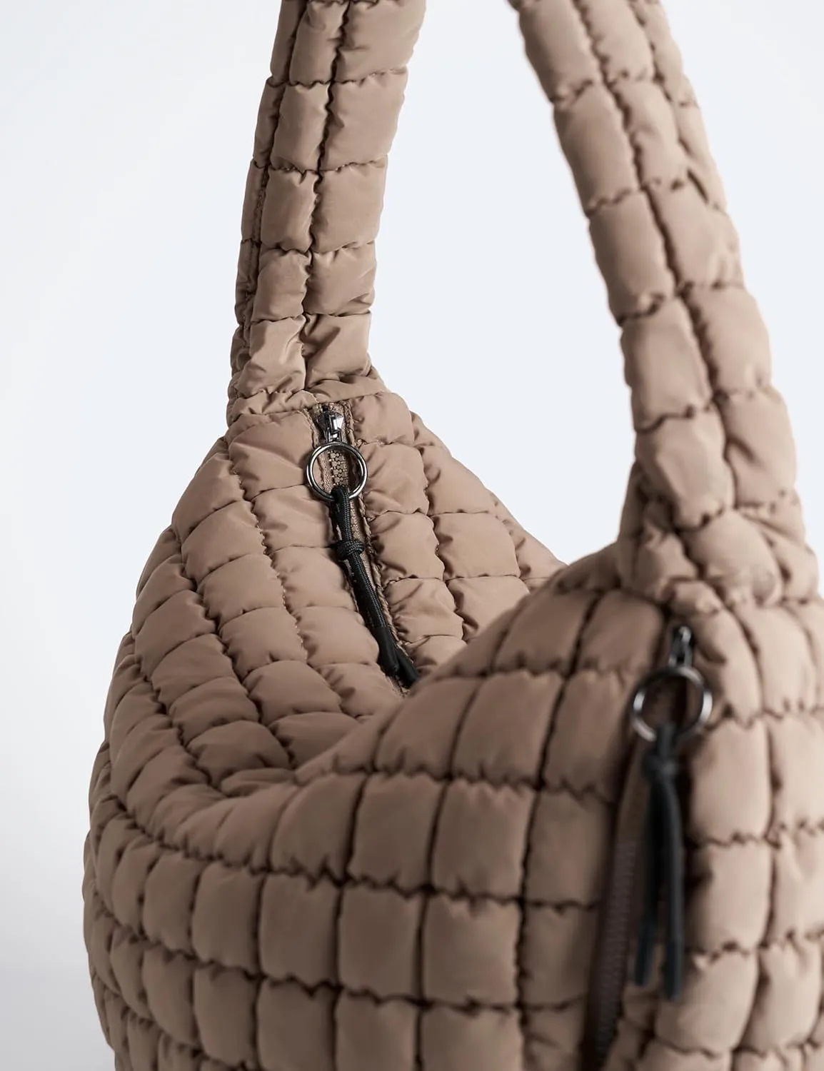 Quilted Tote Bag Large Quilting Cute Puffer Shoulder Bag Lightweight Quilted Padding Hobo Bag for Women Winter Fashion