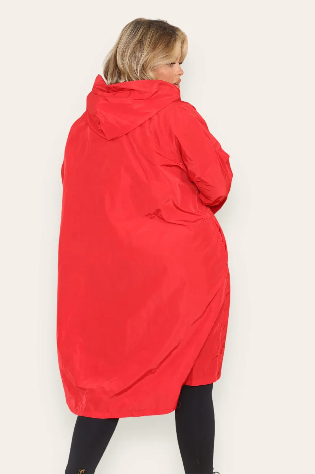 Rain Mac Oversized Hooded Coat