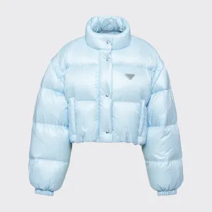 Re-Nylon cropped convertible down jacket
