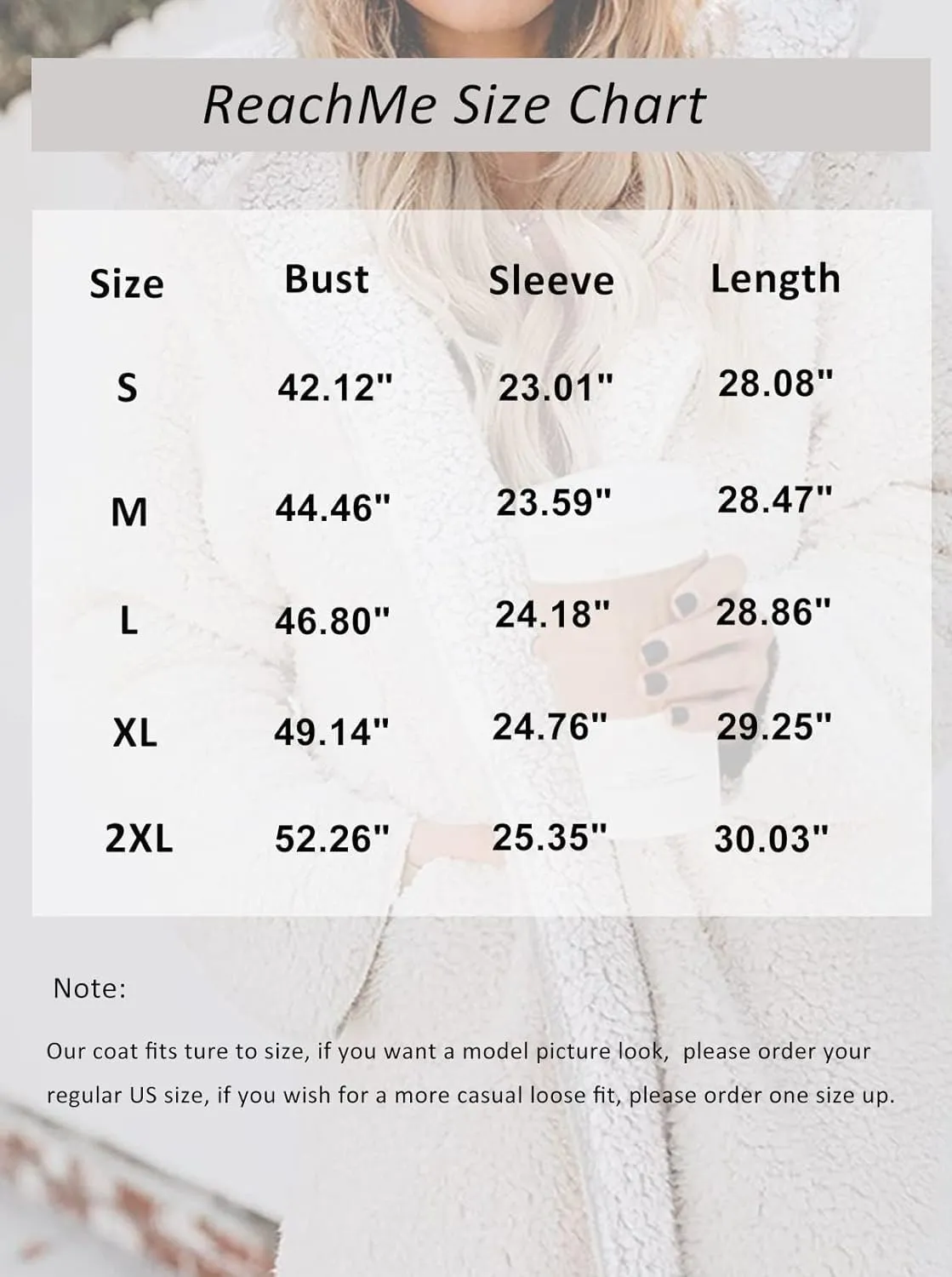 ReachMe Womens Sherpa Jacket Oversized Fleece Jacket Teddy Coats with Pockets Open Front Hooded Fuzzy Cardigan