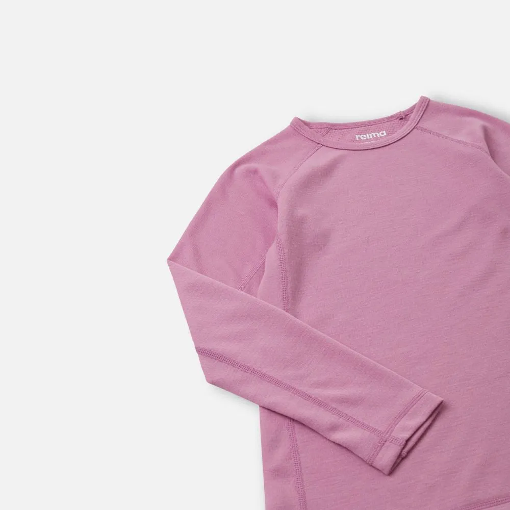Reima Lani Thermal Base Layer Set, Mauve Pink