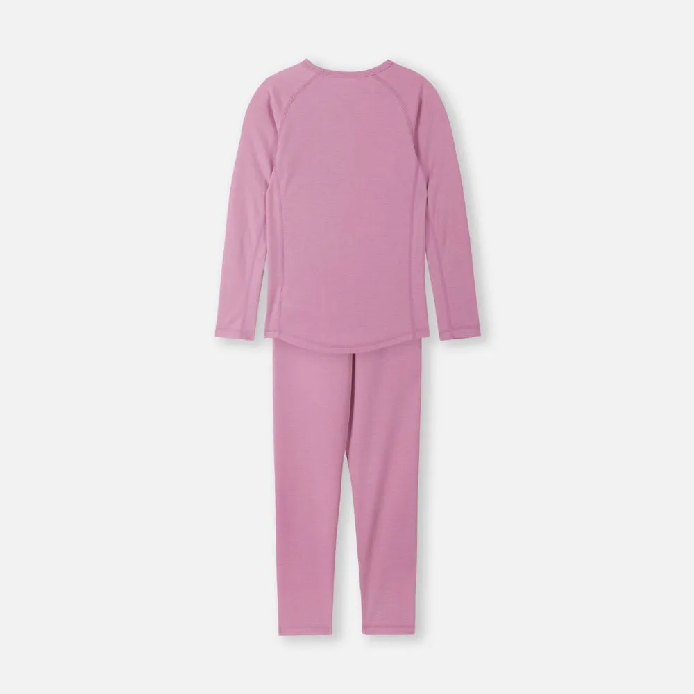 Reima Lani Thermal Base Layer Set, Mauve Pink