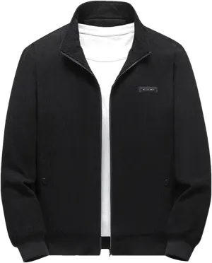 Rfmfkkg Men'S Cotton-Padded Jacket Full Zipper Corduroy Cotton-Padded Jacket Thick Warm Coat Jacket
