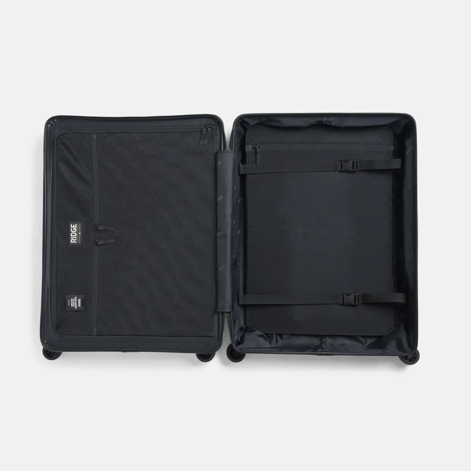 Ridge Check In Luggage - German Makrolon Polycarbonate Shell - TSA-Approved Lock with 360 Spinner Wheels (Basecamp Orange)
