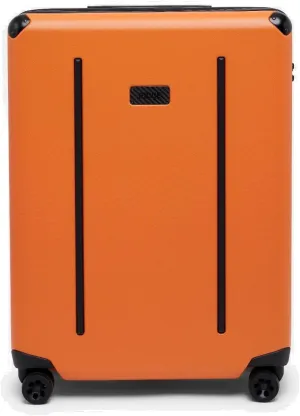 Ridge Check In Luggage - German Makrolon Polycarbonate Shell - TSA-Approved Lock with 360 Spinner Wheels (Basecamp Orange)