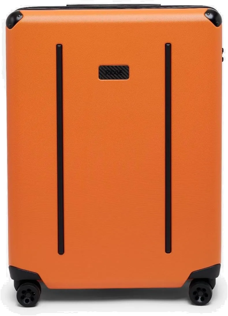 Ridge Check In Luggage - German Makrolon Polycarbonate Shell - TSA-Approved Lock with 360 Spinner Wheels (Basecamp Orange)