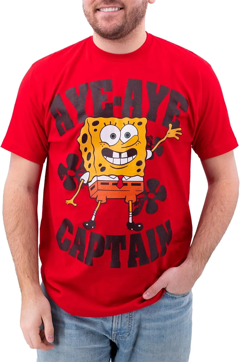 Ripple Junction Spongebob Squarepants Men's Graphic T-Shirt Officially Licensed