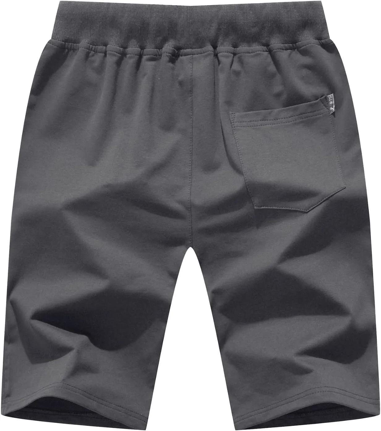 RTRDE Men's Shorts Casual Drawstring Summer Beach Shorts with Elastic Waist and Zipper Pockets