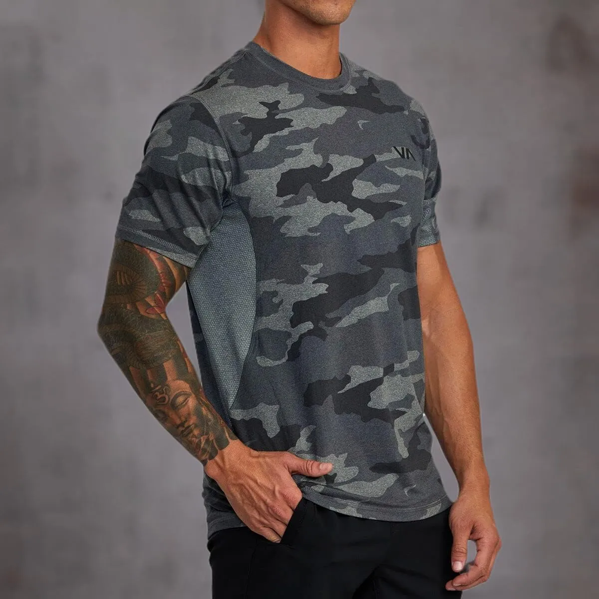 RVCA Men's Sport Vent Short Sleeve Crew Neck T-Shirt