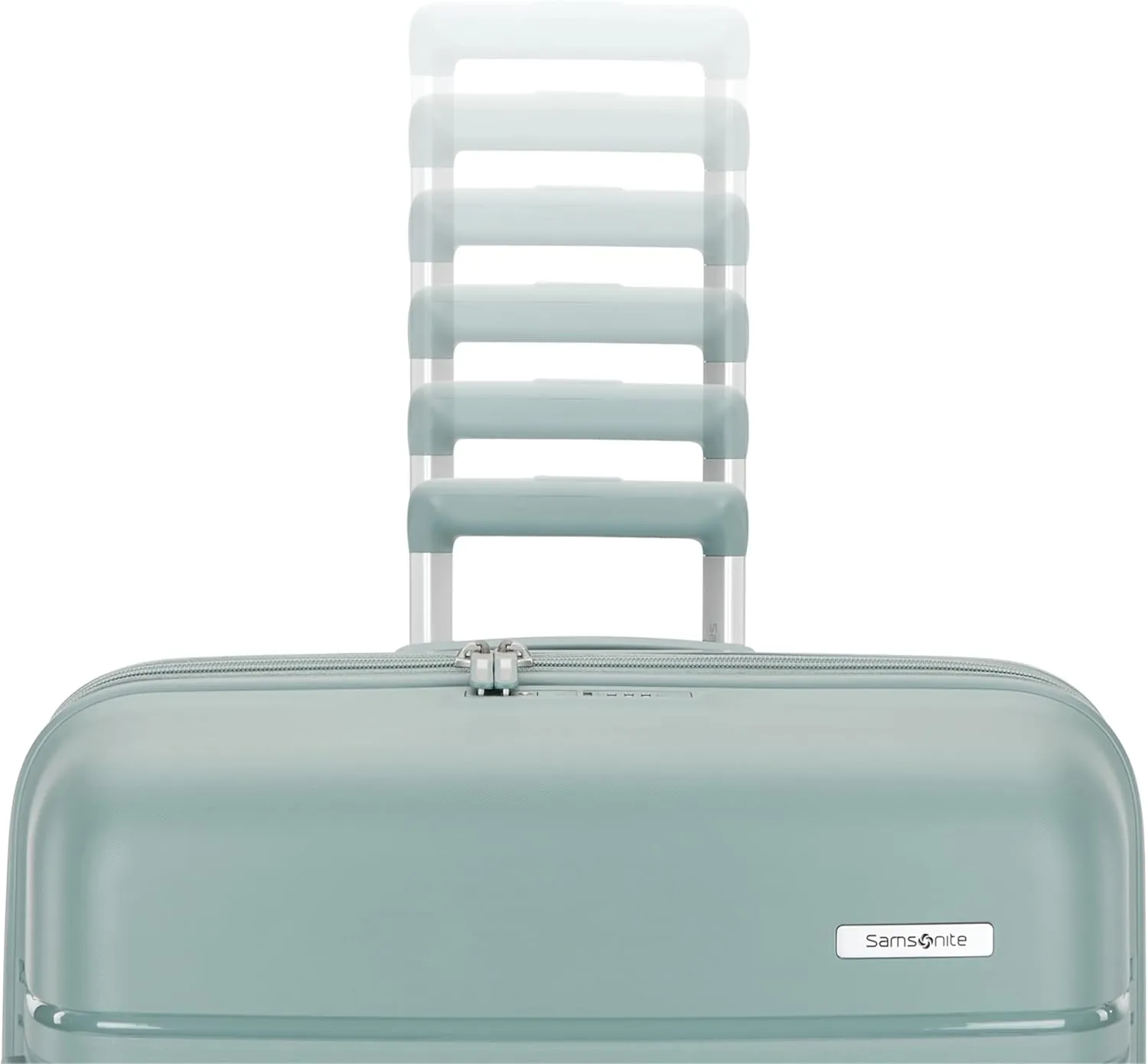 Samsonite Elevation Plus - Large Hardside Luggage - Scratch Resistant Polypropylene Shell, RightHeight Adjustable Handle, Integrated AirTag Holder, TSA Lock, WetPak Compartment - Cypress Green