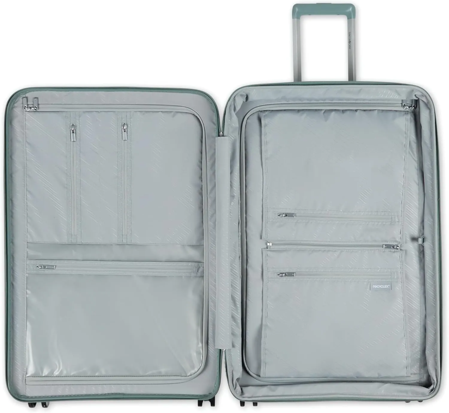 Samsonite Elevation Plus - Large Hardside Luggage - Scratch Resistant Polypropylene Shell, RightHeight Adjustable Handle, Integrated AirTag Holder, TSA Lock, WetPak Compartment - Cypress Green