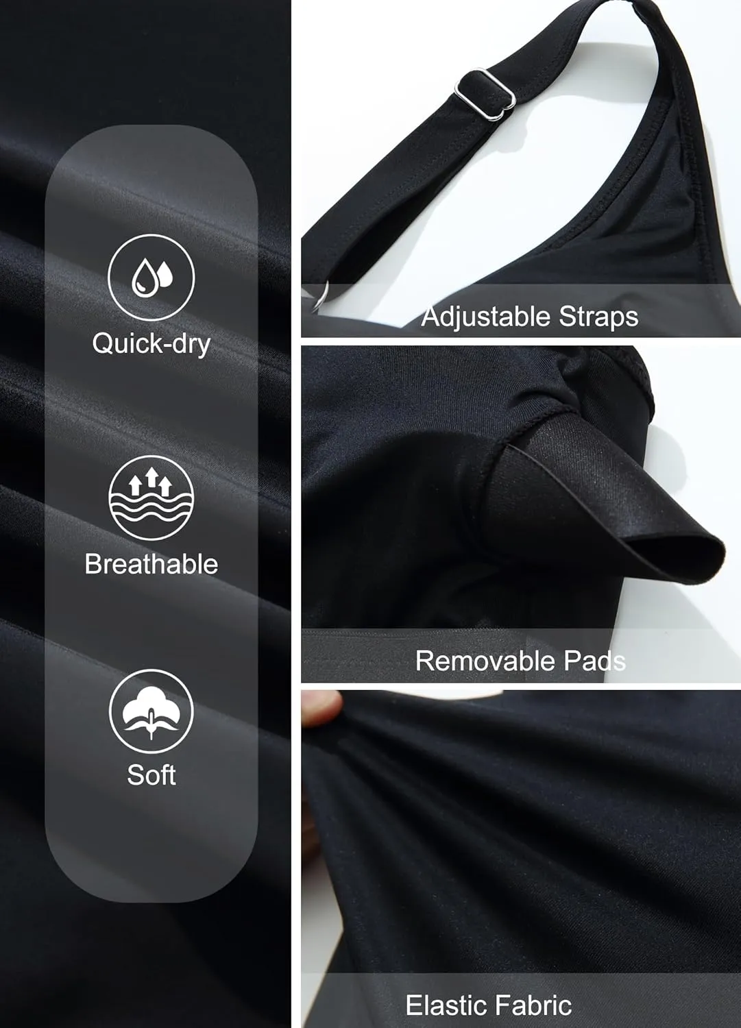 Smismivo Strapless Tummy Control One Piece Swimsuits for Women Bandeau Tube Top Bathing Suit Slimming Ruched Retro Swimwear