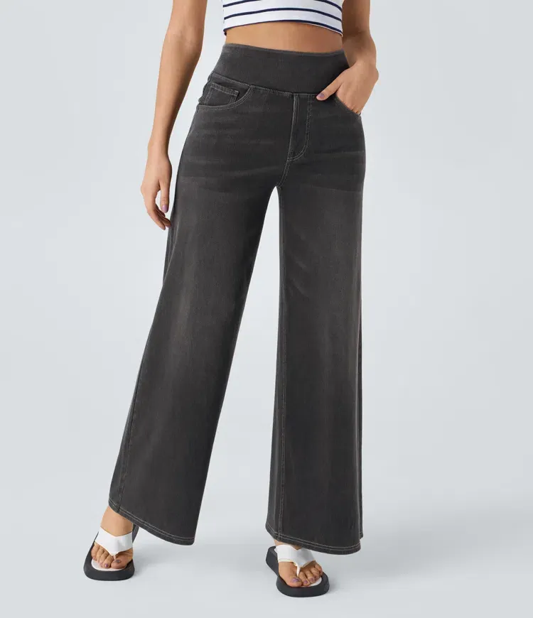 SOLNE - Relaxed Fit Wide-Leg Jeans