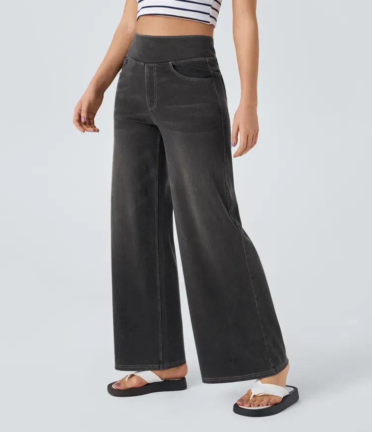SOLNE - Relaxed Fit Wide-Leg Jeans