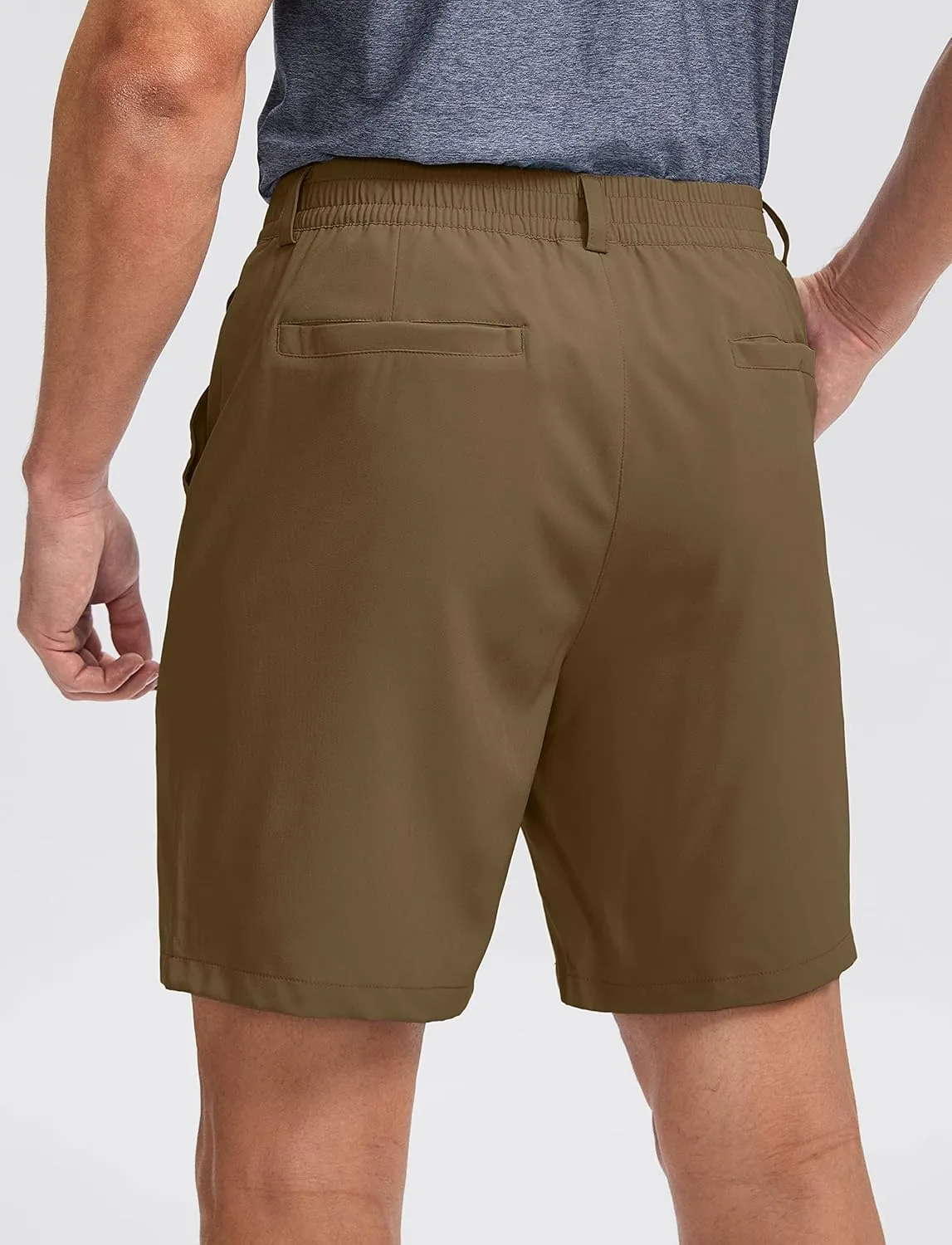 Soothfeel Men's Golf Shorts with 5 Pockets 7 Inch Stretch Lightweight Quick Dry Hiking Casual Work Dress Shorts for Men