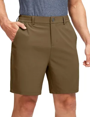 Soothfeel Men's Golf Shorts with 5 Pockets 7 Inch Stretch Lightweight Quick Dry Hiking Casual Work Dress Shorts for Men
