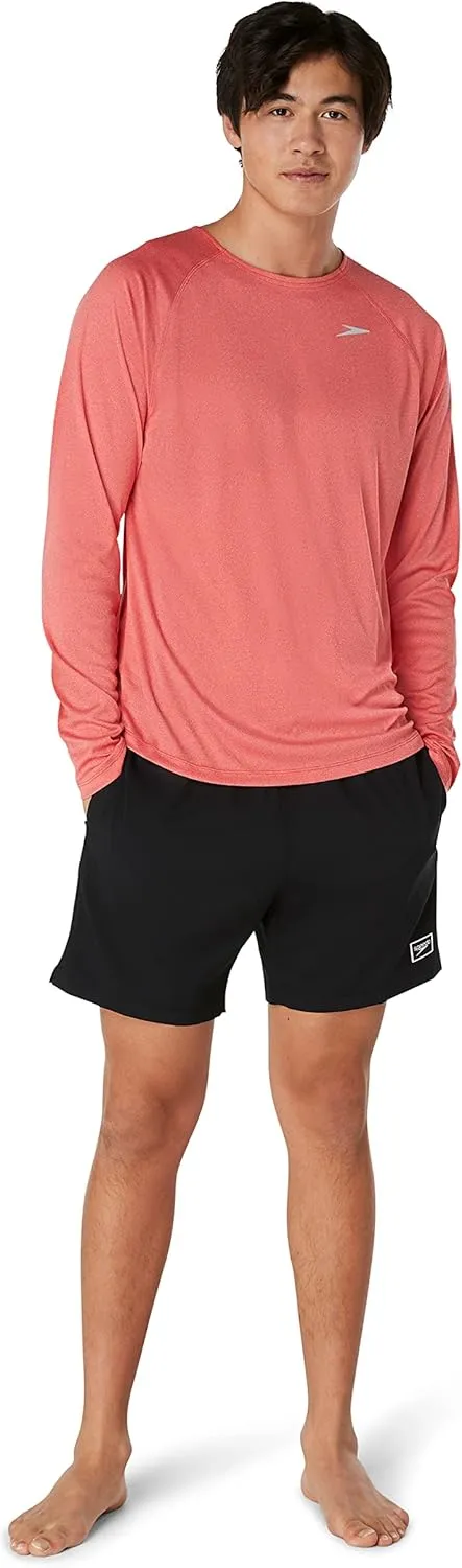 Speedo Men's Uv Swim Shirt Long Sleeve Fitness Rashguard