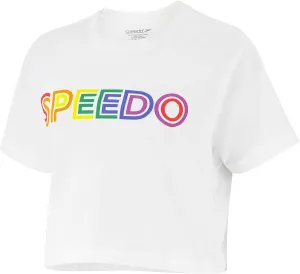 Speedo Women's T-Shirt Short Sleeve Crew Neck Vintage Crop