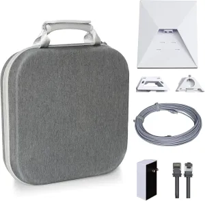 Starlink Mini Case, Starlink Mini Travel Case, Shockproof, Water-Resistant, and Dustproof Storage with Customizable Interior (Gray)