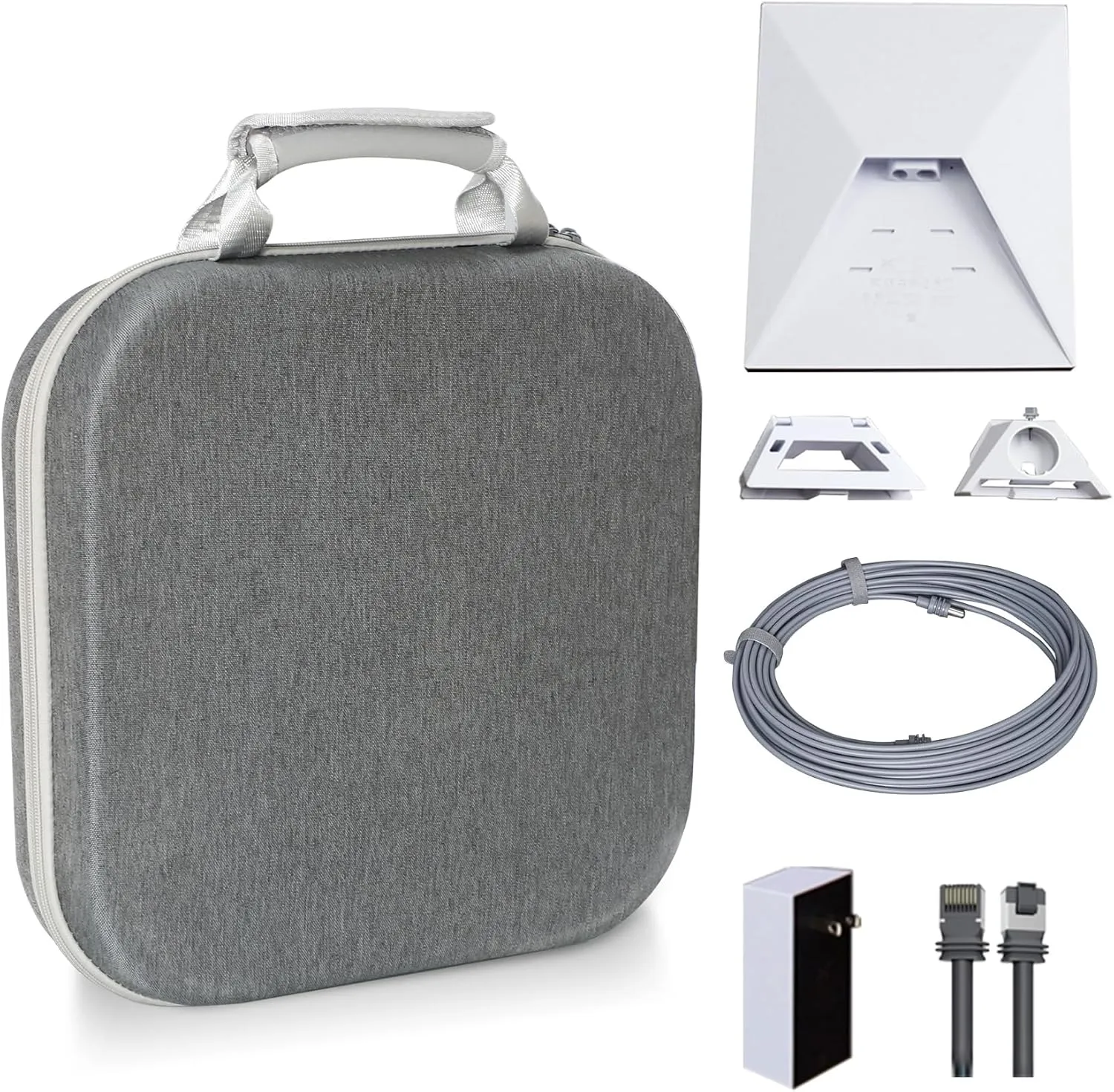 Starlink Mini Case, Starlink Mini Travel Case, Shockproof, Water-Resistant, and Dustproof Storage with Customizable Interior (Gray)
