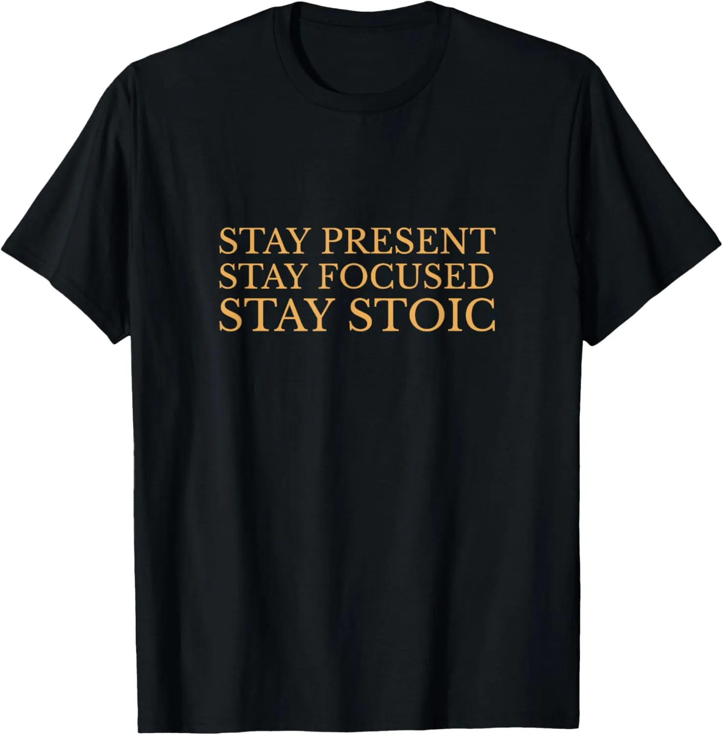 Stoicism Philosophy, Stay present, stay focused, stay stoic T-Shirt