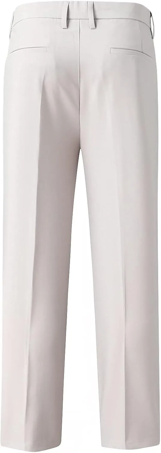 Suit Pants for Men's,Slim Fit Zipper Button Chino Work Suit Pants Business Straight Leg Skinny Suit Trousers