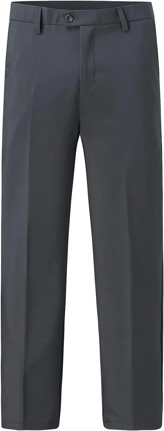 Suit Pants for Men's,Slim Fit Zipper Button Chino Work Suit Pants Business Straight Leg Skinny Suit Trousers