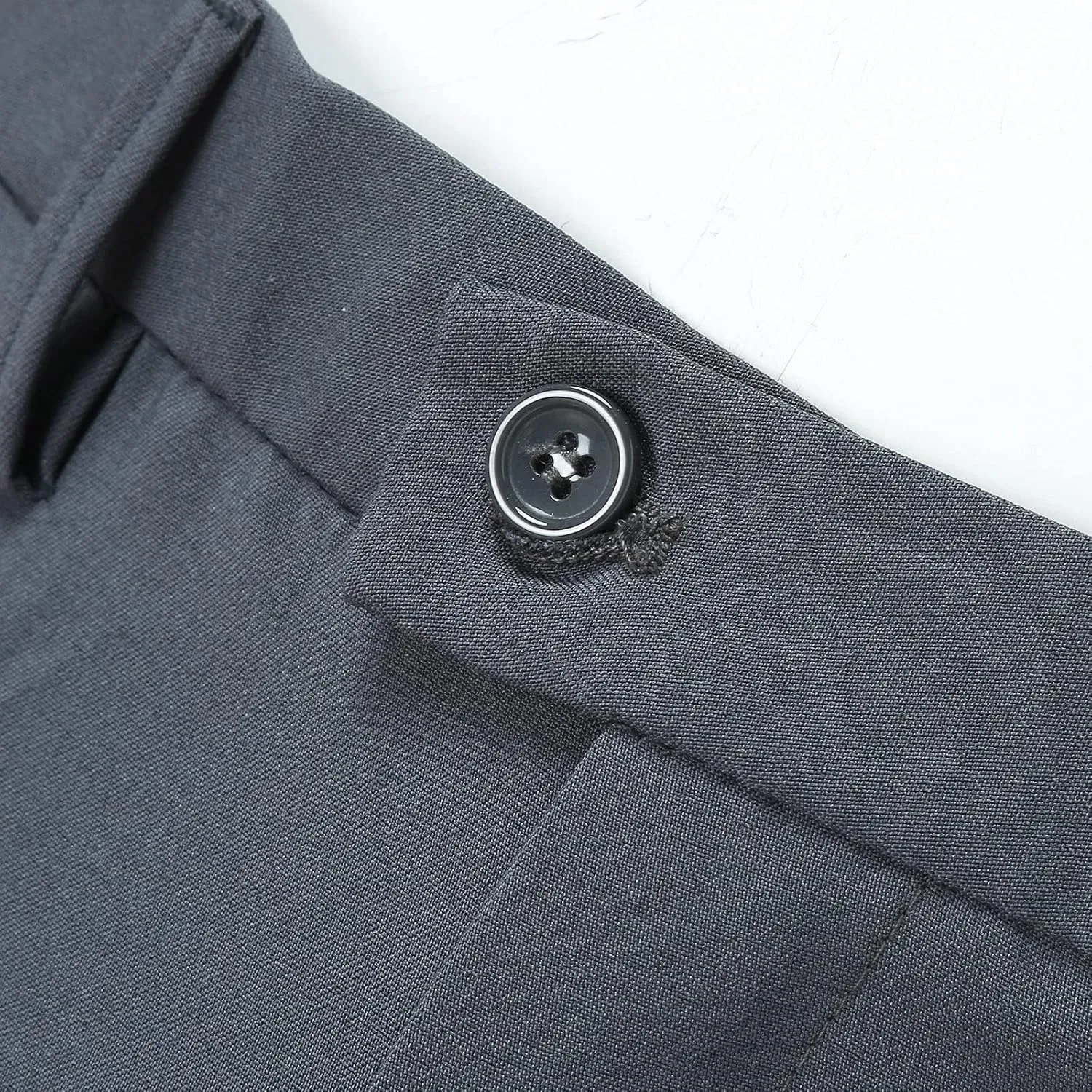Suit Pants for Men's,Slim Fit Zipper Button Chino Work Suit Pants Business Straight Leg Skinny Suit Trousers